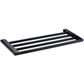 Acl Cora Towel Shelf Matte Black, Chrome and White